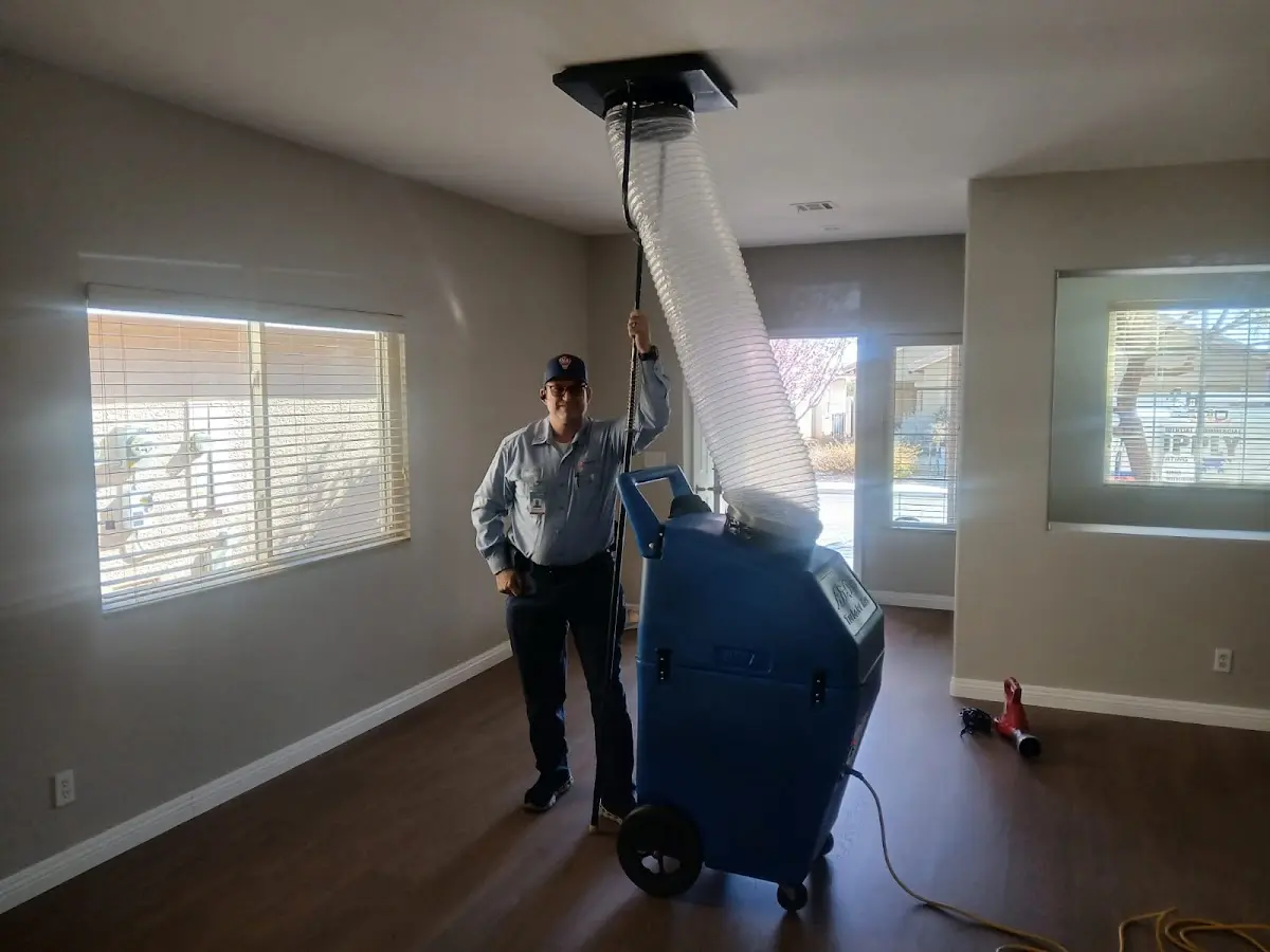 Professional Dryer Vent Cleaning work inside a Louisville home